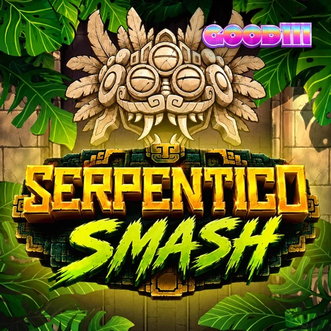 Serpentico Smash স্লট গেমের একটি দৃশ্য যেখানে জঙ্গল এবং মেসো-আমেরিকান মন্দিরের থিম ফুটে উঠেছে